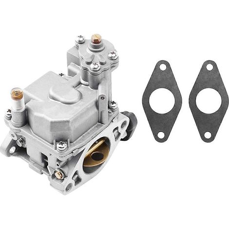 kigbf-Outboard Motors Engine 66M-14301-12 Carburetor Assy with Gaskets (2 Pcs) 66M-13646-00 for 4 Stroke 15Hp F15