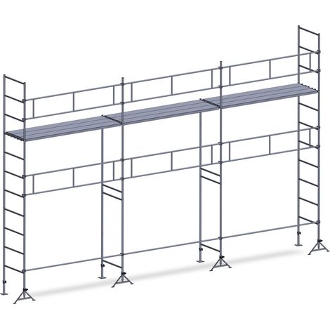 Echafaudage ES49 maçon 60 m² Garde-corps 1 niveau plancher
