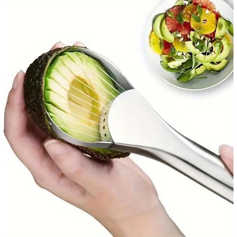 Generic Outil pour avocat, presse-purée multifonction et extracteur de noyau, poignée en plastique vert avec lame en acier inoxydable, accessoire de cuisine facile à utiliser pour la maison (1/5)