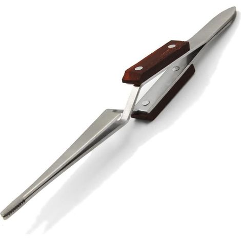 Alicates de soldadura de precisión industrial con mango de fibra, pinzas de estrella, punta recta fina, acero inoxidable para la reparación de equipos electrónicos, etc. (1/5)