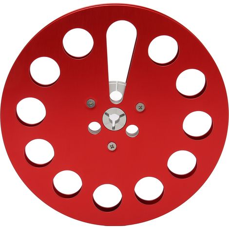 Bobine de Rembobinage Universelle 1/4 Pouce 7 Pouces - 11 Trou Résistance au Vent - Bobine Vide pour Enregistrement Rouge (1/5)