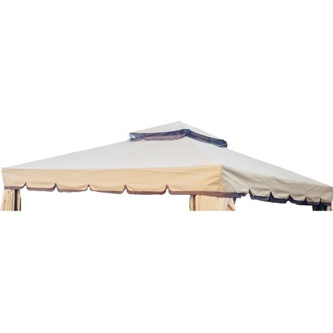 COPERTURA RICAMBIO TELO CAMINO PER GAZEBO 3X3 DA GIARDINO ANTIPIOGGIA PVC 3 X 3