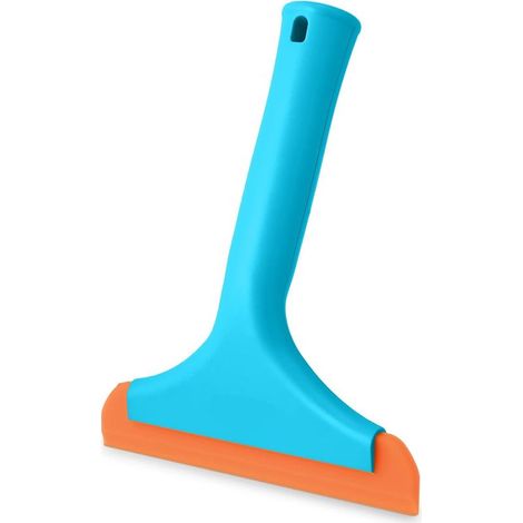 Raclette de Douche Silicone, raclette de douche, petite taille pour voiture Raclette, nettoyeur de vitres, salle de bain, pare-brise de nettoyage, Bleu (1/4)