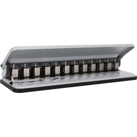 Perforatrice multifonction réglable en forme de champignon pour reliure de papier (Gris) (1/5)