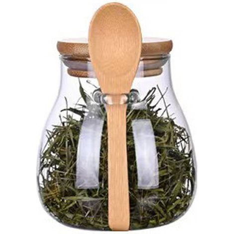 [Aufbewahrungsbox] [AnDeOnline] [350 ml] [Teedose aus klarem Borosilikatglas] (1/5)