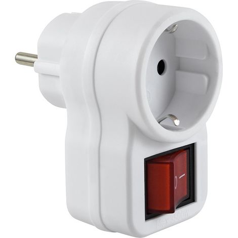 SPINA ADATTATORE BIPOLARE C/INTERRUTTORE 16A BL