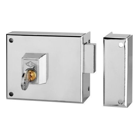 Cerradura Sobreponer 100X60Mm 124A10D/0 Niquel Palanca Derecha Cvl