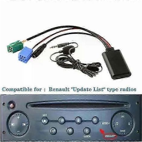 Renault 2005-2011 AUX Bluetooth-Adapter mit Mikrofon für Autoradio-CD-Wechsler-Upgrade (1/5)