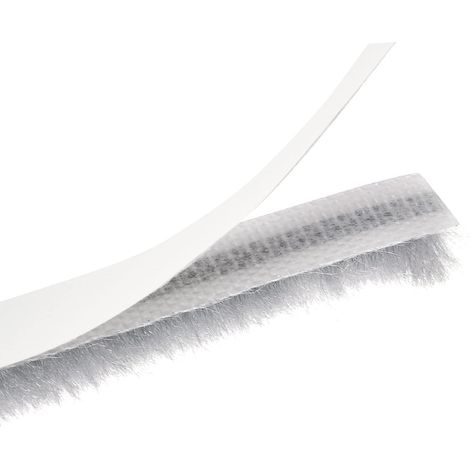 Brosse d'étanchéité sourcing map 26 pi L x 0,3 po H, auto-adhésive, pour portes et fenêtres, grise