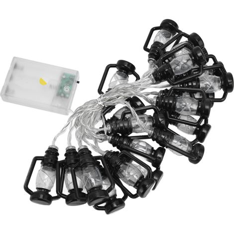 Guirlande lumineuse à 20 LED, 3 m, lumière chaude rétro, à kérosène, pour Halloween, jardin, maison, décoration de fêtes (1/5)