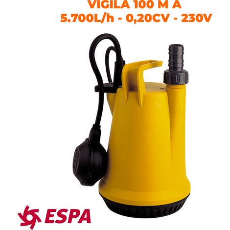 BOMBA SUM DRENAJE VIGILA 0,15CV 230V (MF) 100MA (1/4)
