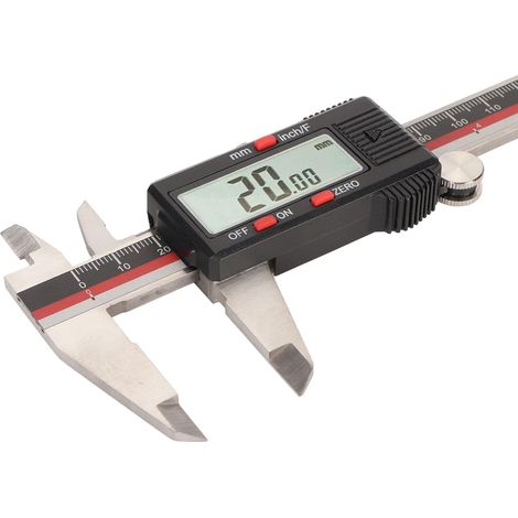 Pied à Coulisse Numérique, Outil De Mesure D'étrier, Grand écran LCD Outil De Mesure D'étrier en Acier Inoxydable De 0 à 150 Mm en Millimètres pour établi à Domicile (1/5)