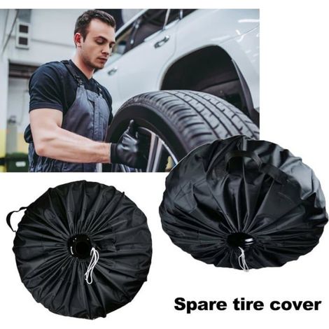 Housse de roue de secours - - 14-18 pouces - Tissu Oxford - Imperméable - Antipoussière - Protection UV (1/5)