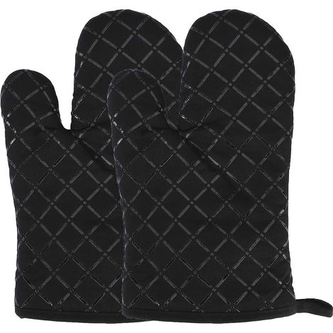 gants De Four En Silicone Rsistant Chaleur Mitaines De Cuisine Gants De Antidrapants Pour Cuisine, Ptisserie, Micro-ondes, Barbecue 1 Paire (1/5)