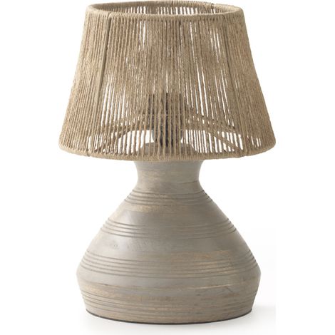 Lampe de table en jute