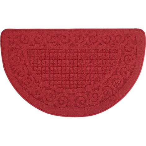Doormat Demi-Lune - 40 x 60 cm - Fibres Polyester Absorbantes - Non Glissant - Pour Entrée Extérieure ou Intérieure - 1 Pièce (1/5)