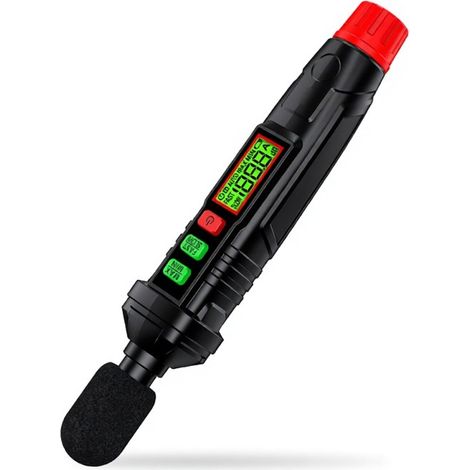 Sonomètre portable HT64, détecteur de bruit pondéré A, 30-130 dB, mini-appareil de surveillance des décibels, sonomètre haute précision, affichage numérique rétroéclairé. (1/5)