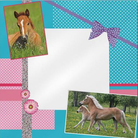 Grand miroir chevaux