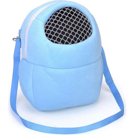 Pet Carrier Bags Simple and Portable Travel Handbags for Small Pets Suitable for Rabbit Hamster Rat Hedgehog (Blue)