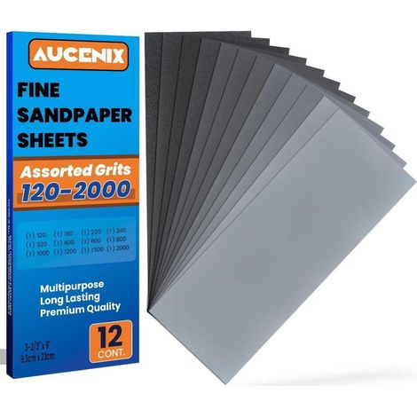 Schleifpapier Körnungen 120 2000 fein grob wasserdicht Holz 12 (1/5)