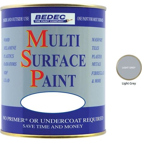 Bedec Multi Surface Paint - Gloss - Light Grey - 2.5L