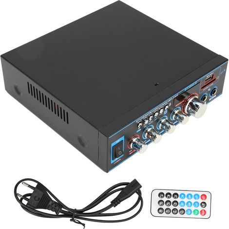 Amplificateur Audio Numérique Bluetooth 2 Canaux, Contrôle du Volume, Stéréo Multifonction pour Enceintes Home Cinéma, Prise UE 220V (1/5)