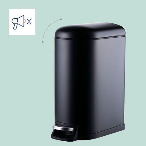 10 liter treteimer aus metall - mit soft close mechanismus und herausnehmbarem eimer
