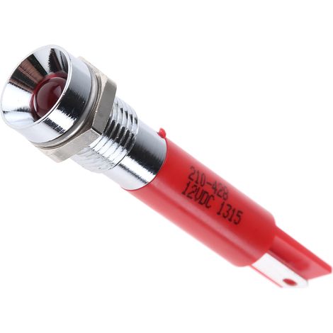 Voyant LED clignotante Rouge RS PRO, dia. 8mm, 12V c.c. ( Prix pour 1 )