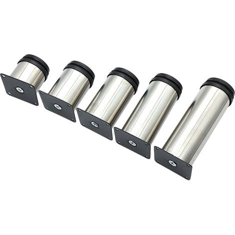 4er-Set höhenverstellbare Möbelbeine aus Edelstahl für Sofa, Tisch und Schränke – 8 cm (1/4)