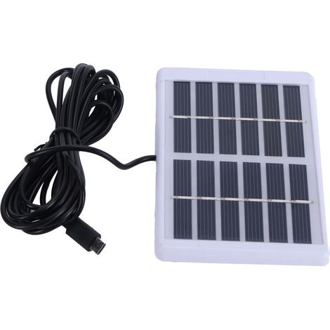 Panneau solaire polycristallin 1,2W 6V avec port Micro USB, idéal pour chargeur solaire portable (1/5)