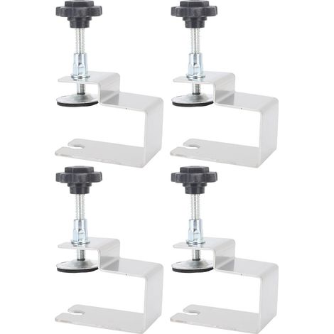 4 pcs serre-tiroir structure arc long courbé serre-joint montage façade menuiserie acier inoxydable gabarit d'aide (1/5)