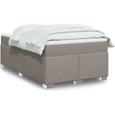 Boxspringbett mit Matratze Taupe 120x190 cm Stoff