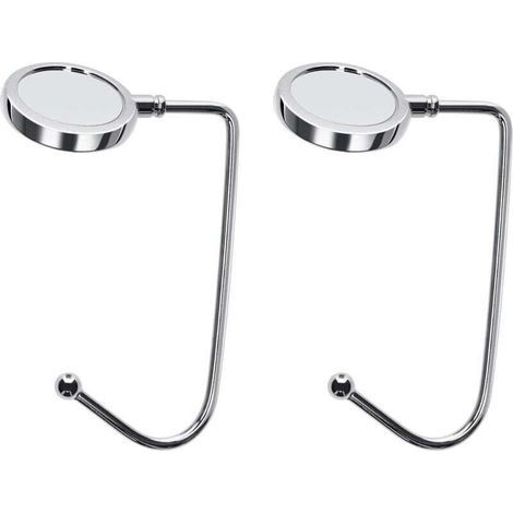 ganci per borse - Argento - Ganci pieghevoli per borse - Supporto per borse da tavolo o scrivania - Per appendere borse e piccoli oggetti (1/4)