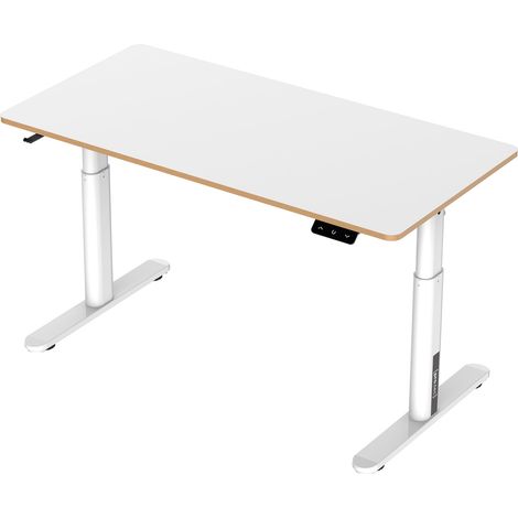 Scrivania/postazione di lavoro elettrica per bambini regolabile in altezza 120 x 60 cm bianca 030006663