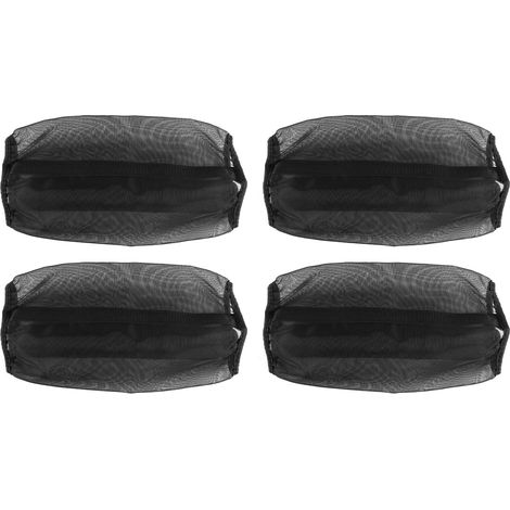 Guêtres universelles pour chevaux, en maille fine, anti-mouches, réduisent considérablement le piétinement, respirantes, lot de 4, noires