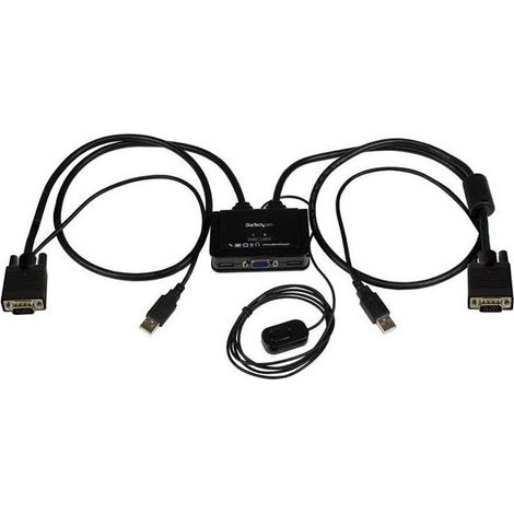StarTech.com SV211USB switch per keyboard-video-mouse (kvm) Nero (1/4)