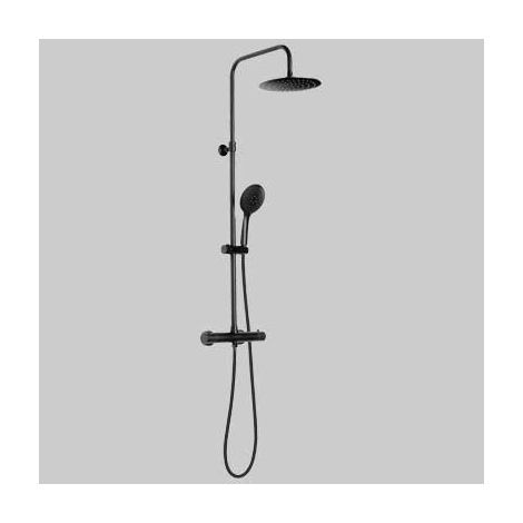 SET COLONNA STAR MIX 03 TERMOSTATICO Nero GEDY