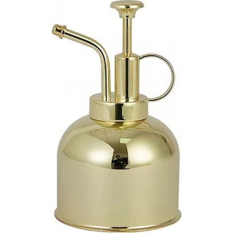 Pulverizador decorativo para plantas de 300 ml con bomba, latón pulido - Buen estado (1/5)