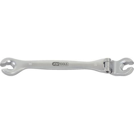 Kstools – Clé à tuyauter articulée 27 mm – Acier chrome vanadium – Œil incliné 15° pour accès difficile – Longueur 270 mm