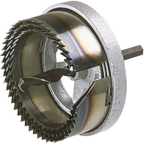 wolfcraft - Sega a tazza multi-lama - Diametro 60, 68, 74 mm - Profondità di taglio 33 mm. Punta da centro - cod. 2154000