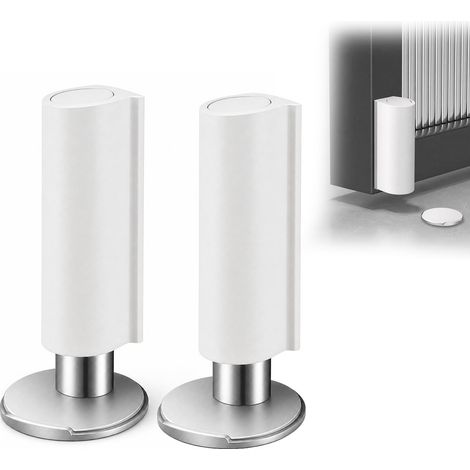 Aimanté, 2 Pièces Stop Porte, Butee de Porte Magnetique, Arret de Porte Adhesive, Door Stopper, Butoir Porte, Butée Porte, Sans Percage en Acier Inoxydable, pour Maison Bureau (1/4)