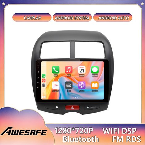 AWESAFE Android 13 Autoradio für Mitsubishi ASX1 (2010–2016) 4GB+64GB 9" Touchscreen CarPlay GPS WiFi Bluetooth Android Auto (1/5)