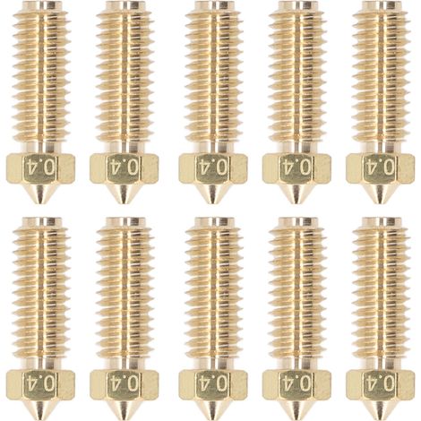 Buse en laiton pour imprimante 3D, forte Conduction thermique, paroi intérieure lisse M6 pour Kobra3, 10 pièces (1/5)