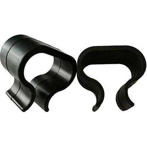 Set mit 10 Befestigungsclips für Gartenmöbel aus Korbgeflecht, Rattansofas und -stühlen (schwarz, große Größe) (1/5)