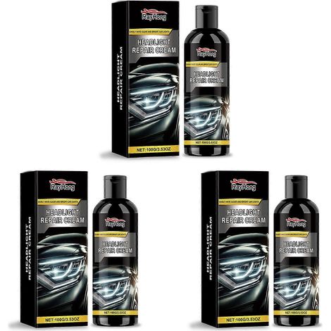 Crème réparatrice pour phares de voiture, agent de polissage multi-usages pour la réparation des rayures et les feux arrière de voiture