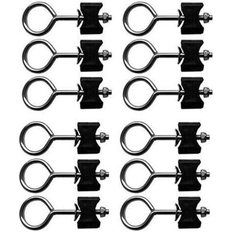 Vis rondes pour fixer les accessoires de trampoline - Fonctionnement simple - Durable - Pratique - Convient pour les grands trampolines et les petits trampolines(12 pcs) (1/5)