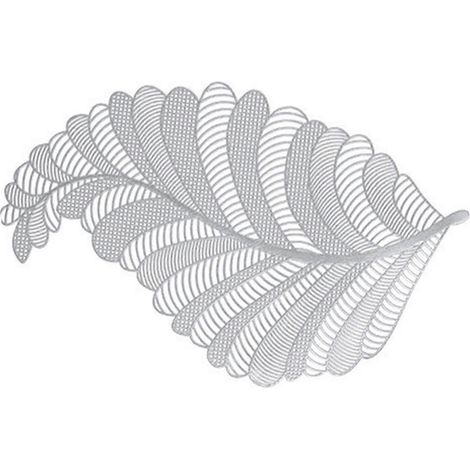 Set de table antidérapant en PVC à motif de feuilles, résistant aux taches et aux déchirures, facile à nettoyer pour la table de la cuisine et de la salle à manger (1/5)