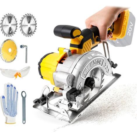 Scie circulaire sans fil DW 18 V/20 V, 6 200 tr/min, 3 lames 125 mm, profondeur de coupe 32 mm (1/5)