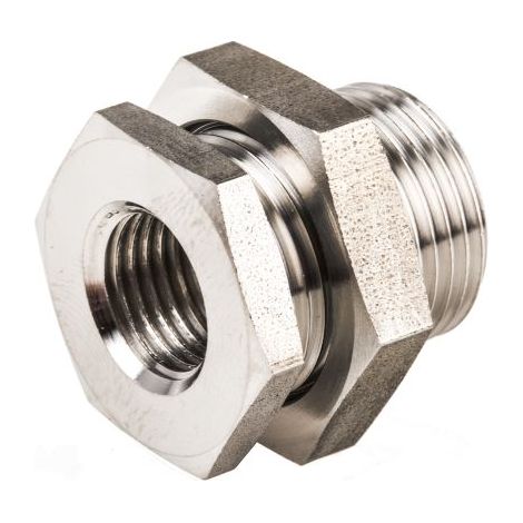 Adaptateur traversée de cloison Droit Legris G Femelle 1/4pouce ( Prix pour 1 )