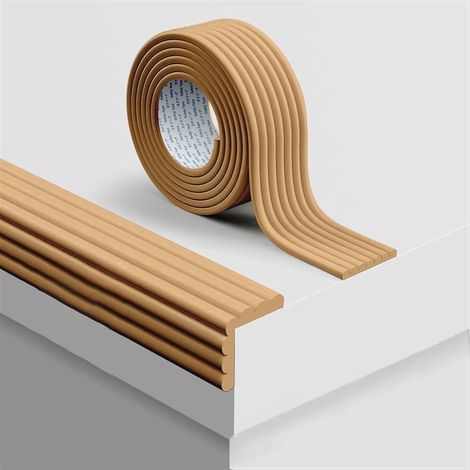 Bande de protection de bord en mousse pour tables, 200 cm x 80 mm x 8 mm, mousse épaisse pour l'absorption des chocs et la sécurité, avec bande de protection de bord auto-adhésive intégrée, convient a (1/5)